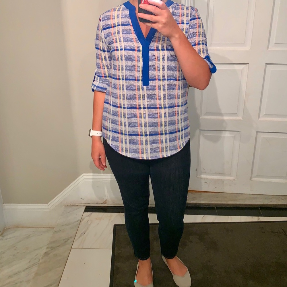 Crosshatch blouse